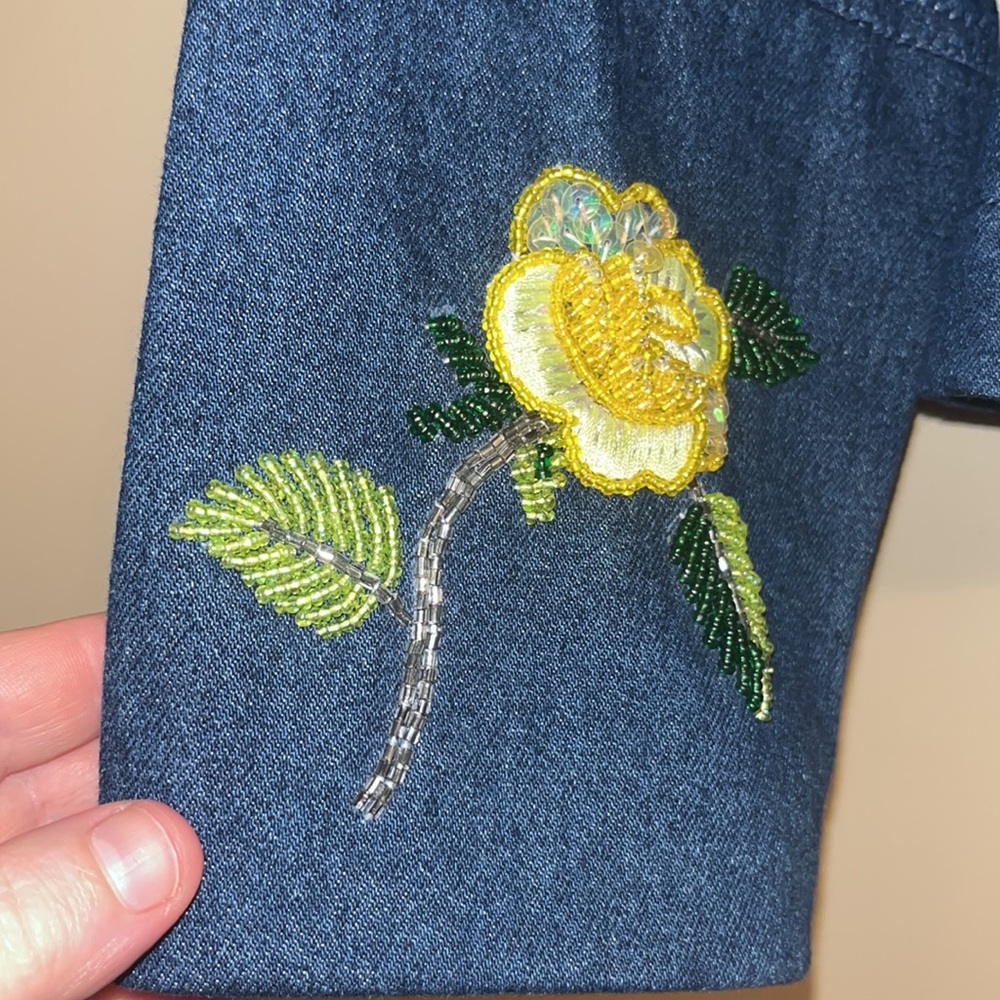 Together - Y2k Nwot Patchwork Beaded, Embroidered… - image 4